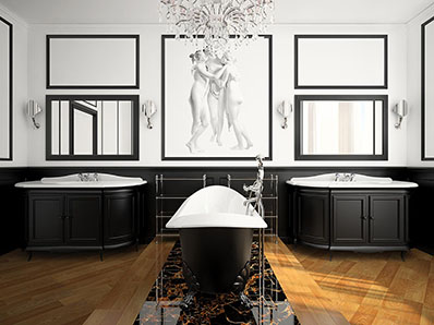 Bathroom in Neoclassical Style