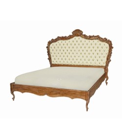 Letto legno intagliato